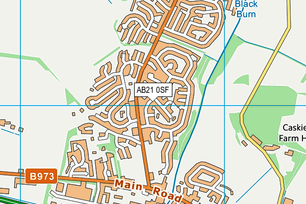 AB21 0SF map - OS VectorMap District (Ordnance Survey)