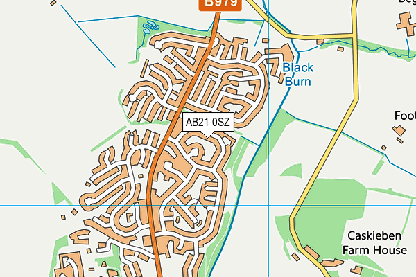 AB21 0SZ map - OS VectorMap District (Ordnance Survey)
