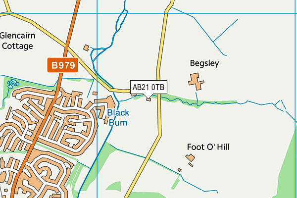 AB21 0TB map - OS VectorMap District (Ordnance Survey)