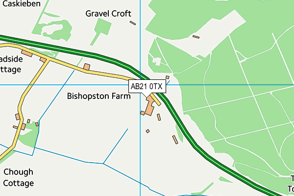 AB21 0TX map - OS VectorMap District (Ordnance Survey)