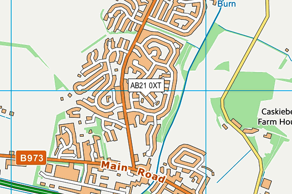 AB21 0XT map - OS VectorMap District (Ordnance Survey)