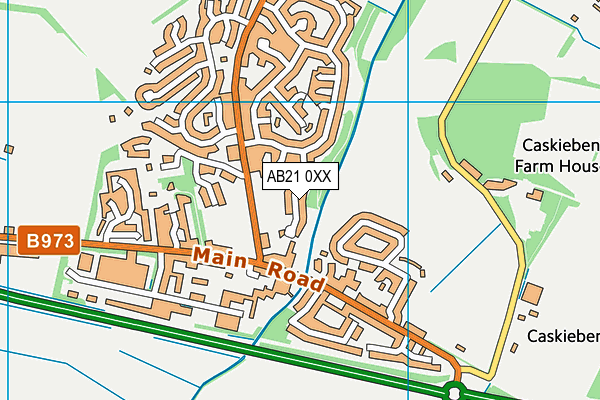 AB21 0XX map - OS VectorMap District (Ordnance Survey)