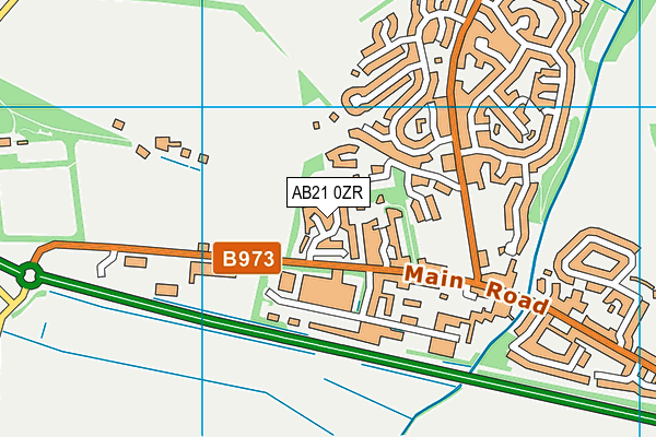 AB21 0ZR map - OS VectorMap District (Ordnance Survey)