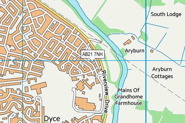AB21 7NH map - OS VectorMap District (Ordnance Survey)