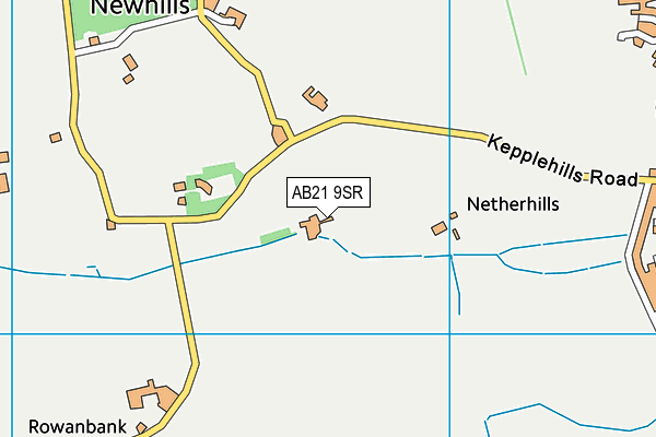 AB21 9SR map - OS VectorMap District (Ordnance Survey)