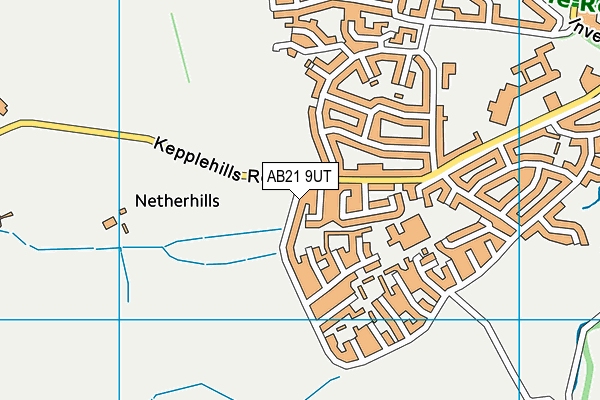 AB21 9UT map - OS VectorMap District (Ordnance Survey)