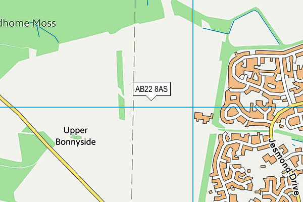 AB22 8AS map - OS VectorMap District (Ordnance Survey)