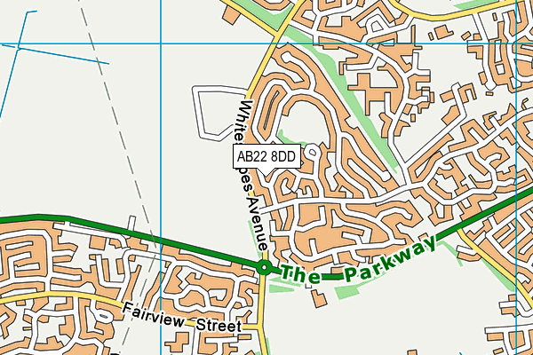 AB22 8DD map - OS VectorMap District (Ordnance Survey)