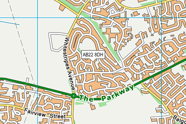 AB22 8DH map - OS VectorMap District (Ordnance Survey)