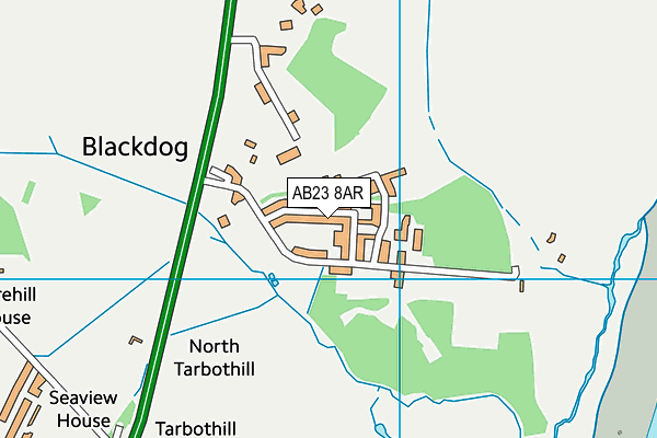 AB23 8AR map - OS VectorMap District (Ordnance Survey)