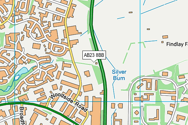 AB23 8BB map - OS VectorMap District (Ordnance Survey)