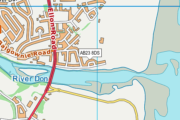 AB23 8DS map - OS VectorMap District (Ordnance Survey)