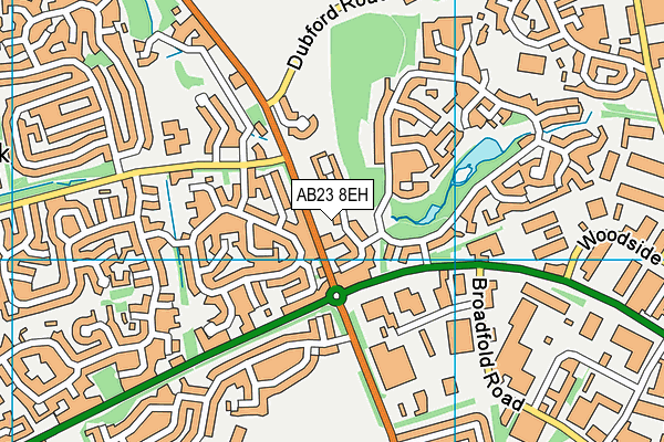 AB23 8EH map - OS VectorMap District (Ordnance Survey)