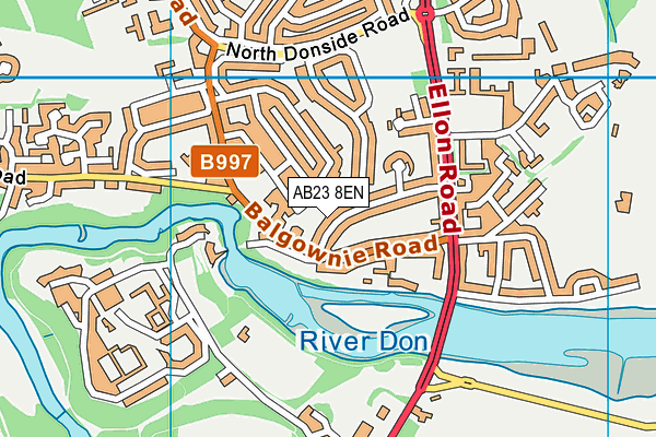 AB23 8EN map - OS VectorMap District (Ordnance Survey)