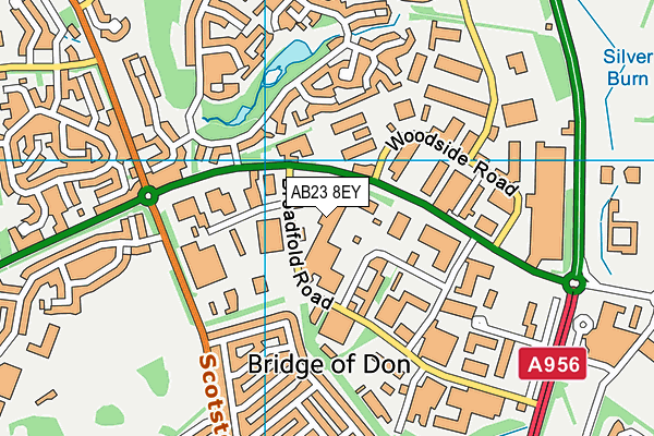AB23 8EY map - OS VectorMap District (Ordnance Survey)