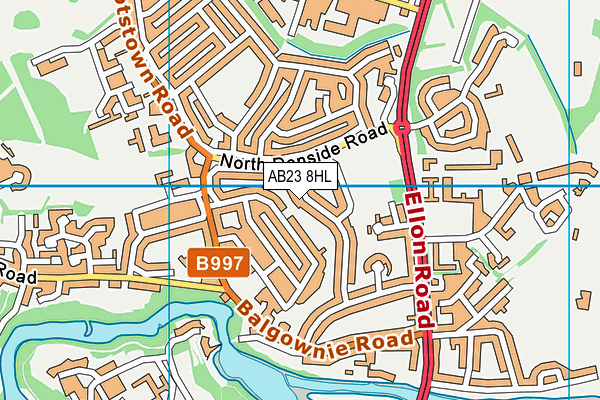 AB23 8HL map - OS VectorMap District (Ordnance Survey)