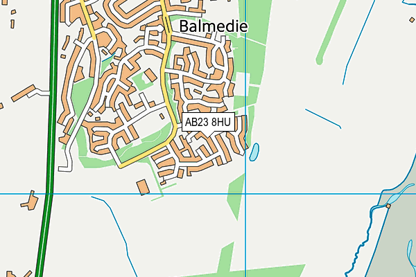 AB23 8HU map - OS VectorMap District (Ordnance Survey)