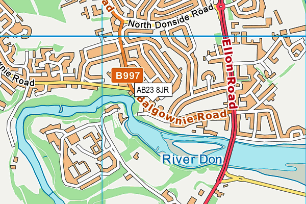 AB23 8JR map - OS VectorMap District (Ordnance Survey)