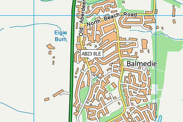 AB23 8LE map - OS VectorMap District (Ordnance Survey)