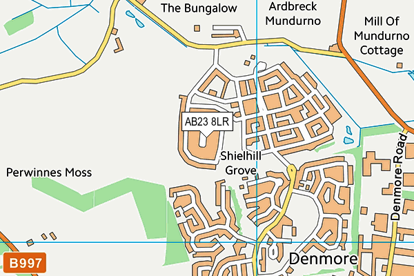 AB23 8LR map - OS VectorMap District (Ordnance Survey)