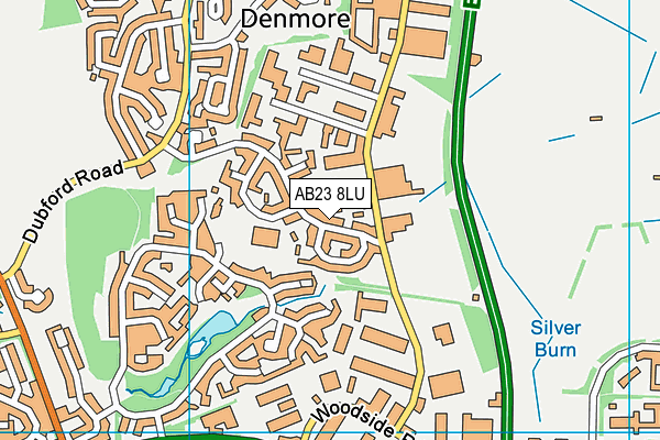 AB23 8LU map - OS VectorMap District (Ordnance Survey)