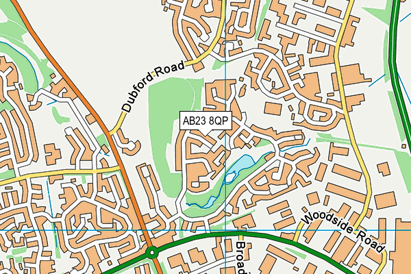 AB23 8QP map - OS VectorMap District (Ordnance Survey)