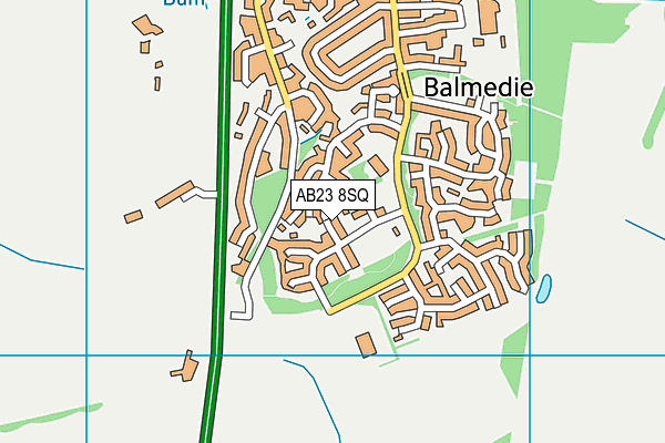 AB23 8SQ map - OS VectorMap District (Ordnance Survey)