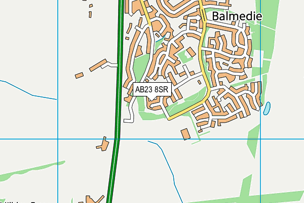 AB23 8SR map - OS VectorMap District (Ordnance Survey)