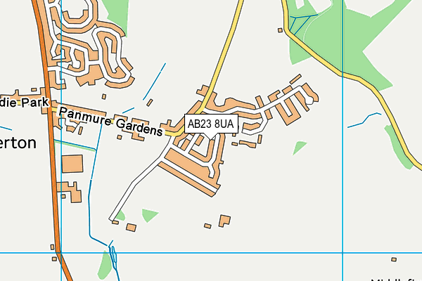 AB23 8UA map - OS VectorMap District (Ordnance Survey)