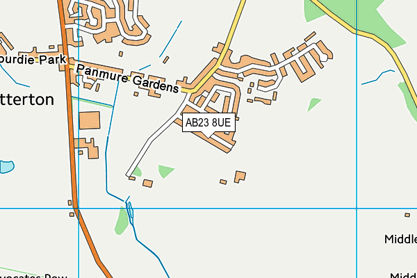 AB23 8UE map - OS VectorMap District (Ordnance Survey)