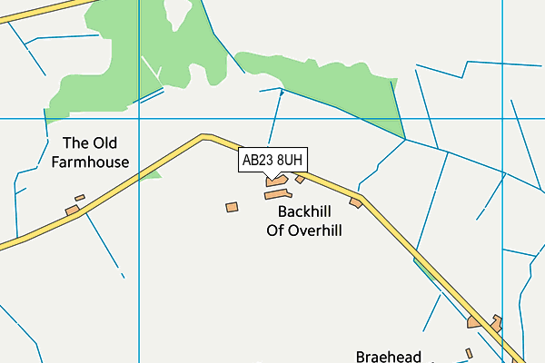 AB23 8UH map - OS VectorMap District (Ordnance Survey)