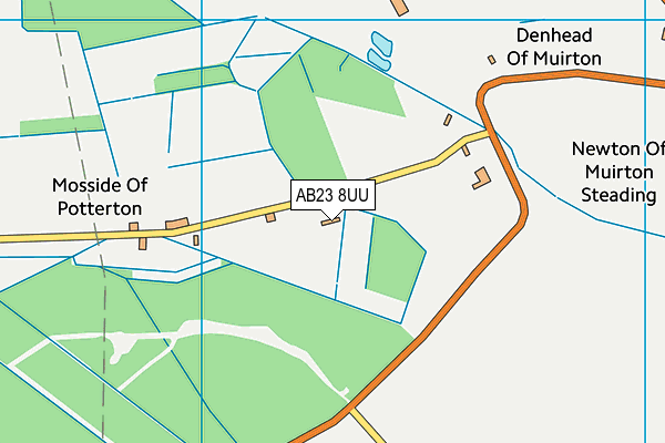 AB23 8UU map - OS VectorMap District (Ordnance Survey)