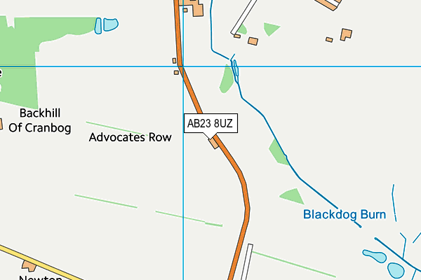 AB23 8UZ map - OS VectorMap District (Ordnance Survey)