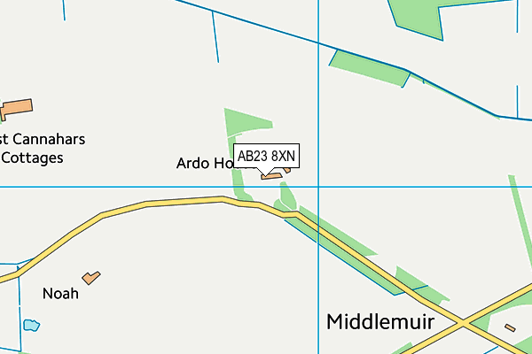 AB23 8XN map - OS VectorMap District (Ordnance Survey)