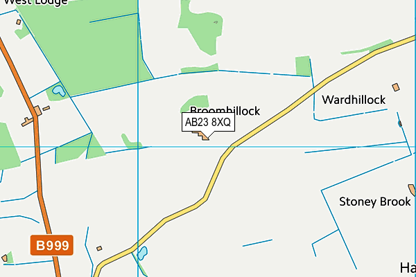 AB23 8XQ map - OS VectorMap District (Ordnance Survey)