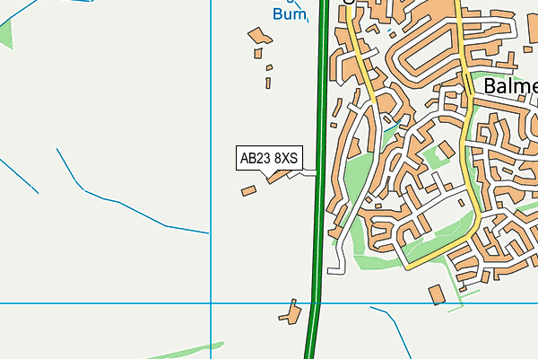 AB23 8XS map - OS VectorMap District (Ordnance Survey)