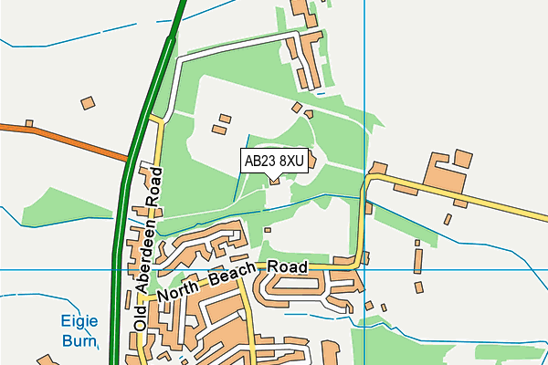 AB23 8XU map - OS VectorMap District (Ordnance Survey)