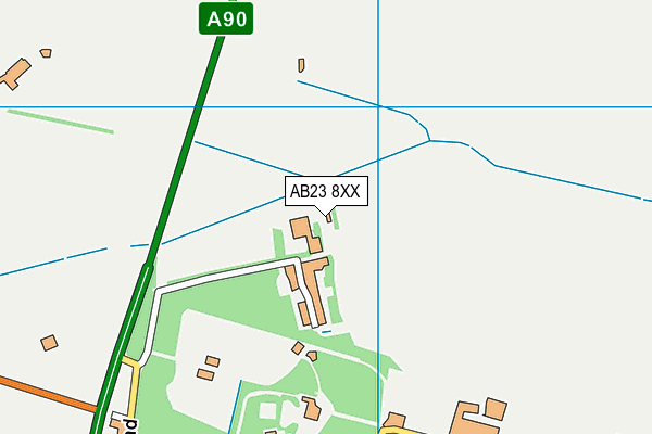 AB23 8XX map - OS VectorMap District (Ordnance Survey)