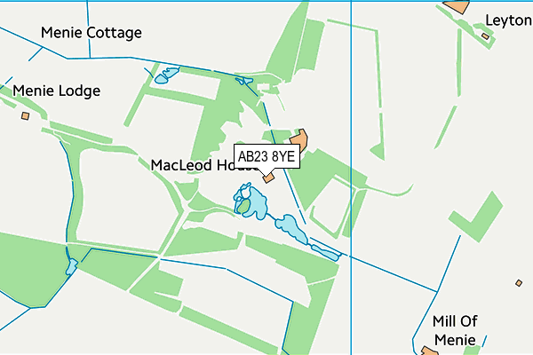 AB23 8YE map - OS VectorMap District (Ordnance Survey)