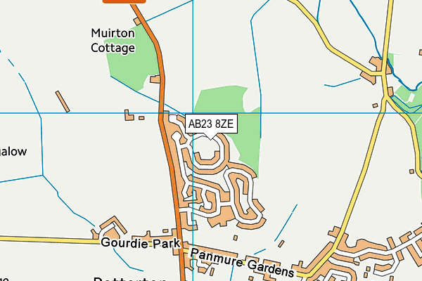 AB23 8ZE map - OS VectorMap District (Ordnance Survey)