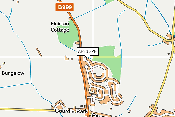 AB23 8ZF map - OS VectorMap District (Ordnance Survey)