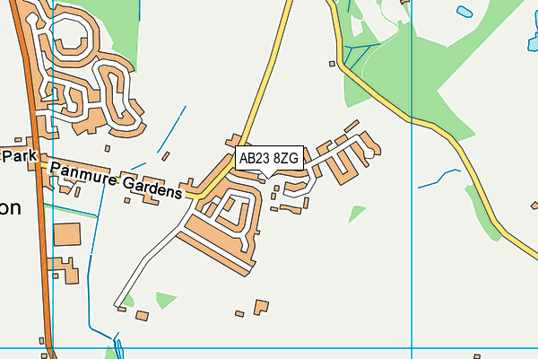 AB23 8ZG map - OS VectorMap District (Ordnance Survey)