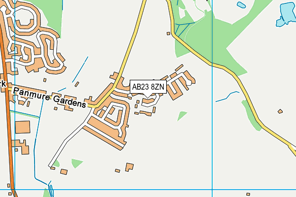 AB23 8ZN map - OS VectorMap District (Ordnance Survey)