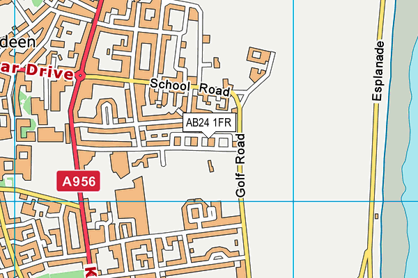 AB24 1FR map - OS VectorMap District (Ordnance Survey)