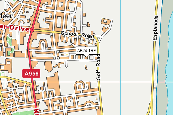 AB24 1RF map - OS VectorMap District (Ordnance Survey)