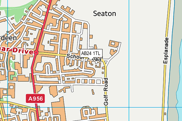 AB24 1TL map - OS VectorMap District (Ordnance Survey)