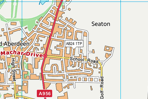AB24 1TP map - OS VectorMap District (Ordnance Survey)