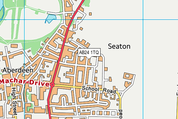 AB24 1TQ map - OS VectorMap District (Ordnance Survey)