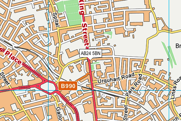 AB24 5BN map - OS VectorMap District (Ordnance Survey)