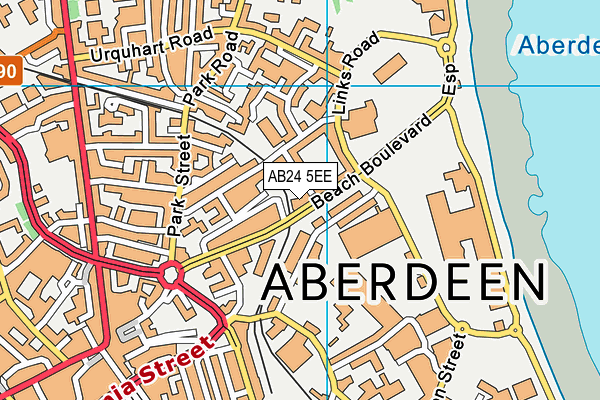 AB24 5EE map - OS VectorMap District (Ordnance Survey)